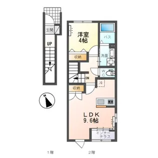ソラティオ(Solatio)【2階】の間取り