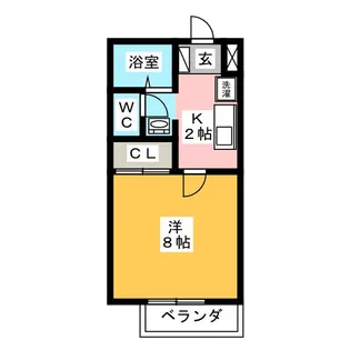 ディスメゾン【1階】の間取り