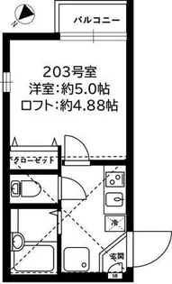 リーヴェルポート横浜三ツ沢II【2階】の間取り