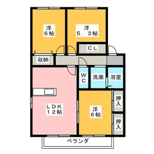 M・SQUARE【2階】の間取り