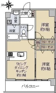 ラフィネブランシュ【3階】の間取り