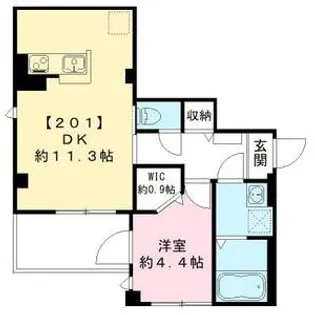 レガリア東園田【3階】の間取り