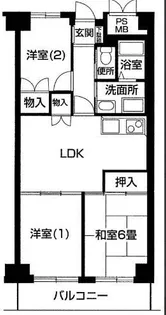 セレクト南万騎が原【2階】の間取り