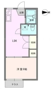 多摩ハイツ【1階】の間取り