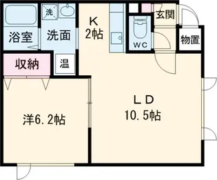 プリンストン【2階】の間取り