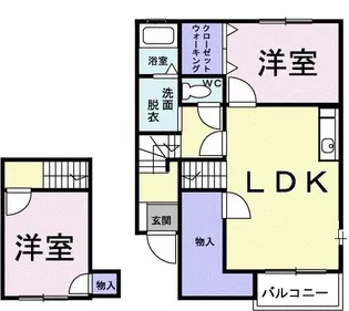 アンソレイエハイム【2階】の間取り
