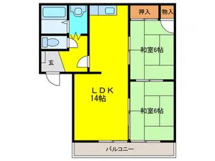 ビクトリーIIA 上の園【2階】の間取り