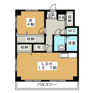 ドミール瑞來【4階】の間取り