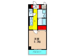 シエン枚方【9階】の間取り