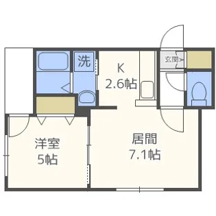 タカライーストプレイス【1階】の間取り