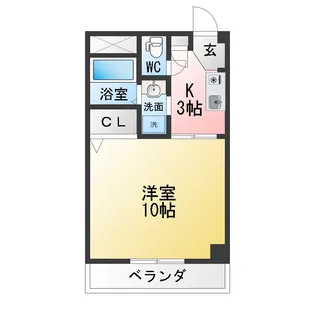 パラディーゾ大宮【3階】の間取り