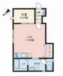 ルミナス松若【1階】の間取り