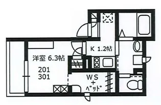 カナール【2階】の間取り