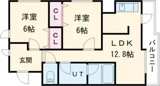りら・ガーデン・ときわ【2階】の間取り