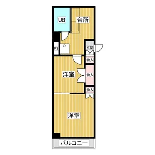 コーポKEN【5階】の間取り