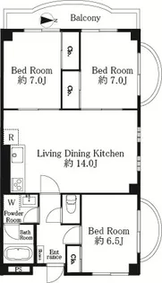 グランデール【4階】の間取り