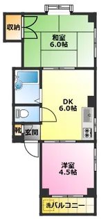 松原マンション【2階】の間取り