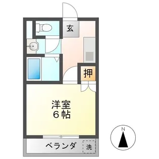 トーゴーハイツ【2階】の間取り