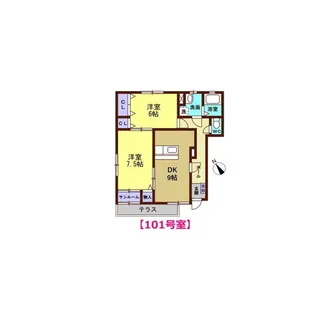 アスティオン【1階】の間取り