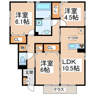 セントセシリア【1階】の間取り