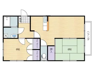 プラムハイツ【2階】の間取り