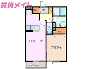 フジコーコ波木 A【2階】の間取り