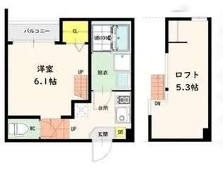 カーサセルパ【1階】の間取り