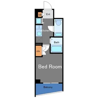 エクセリア二子多摩川【2階】の間取り