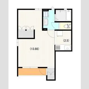 ソレイユ ナカヤマ【1階】の間取り