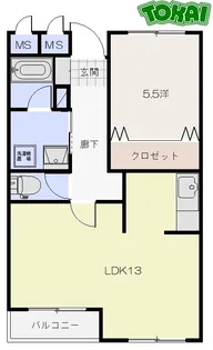 メゾン殿町【1階】の間取り