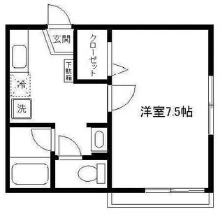 フィオーレ本牧【1階】の間取り