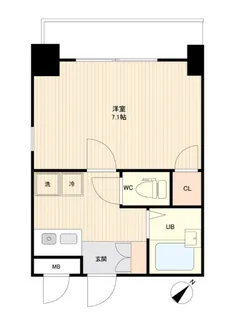 エシッド行徳【1階】の間取り