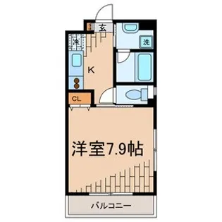 エスパーダ国立【1階】の間取り