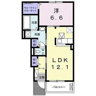 グランデ緑ヶ丘【1階】の間取り