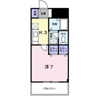 アクロス【5階】の間取り