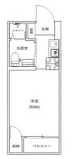 アリビオ中延【1階】の間取り