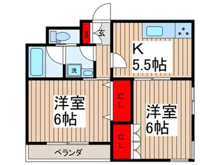 グリンピア亀戸【3階】の間取り