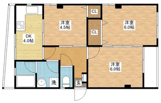 松田ビル【4階】の間取り