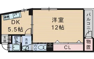 マンション華【3階】の間取り