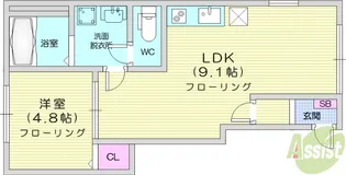 プライムヒルズ【1階】の間取り