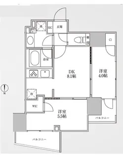 レジディア御茶ノ水II【4階】の間取り