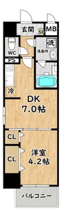 ベラルーチェ十三【2階】の間取り
