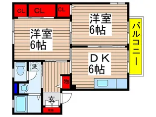 サニ-ハイツ【1階】の間取り