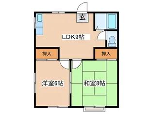 桜山ヴィラ【2階】の間取り