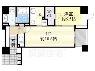 プライムアーバン堺筋本町【6階】の間取り