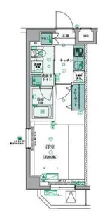 リヴシティ西早稲田【2階】の間取り