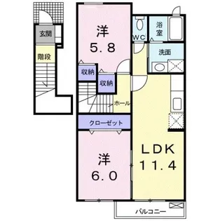 グリーンハイツ鷹取の間取り