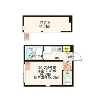 フローレスタ葛西【2階】の間取り