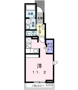 サンフォレスト川良【1階】の間取り
