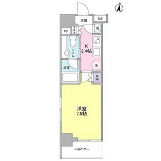 プレディアスタイル池上南WEST【3階】の間取り